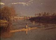 Thomas Eakins Max Schmitt a l'aviron oil on canvas